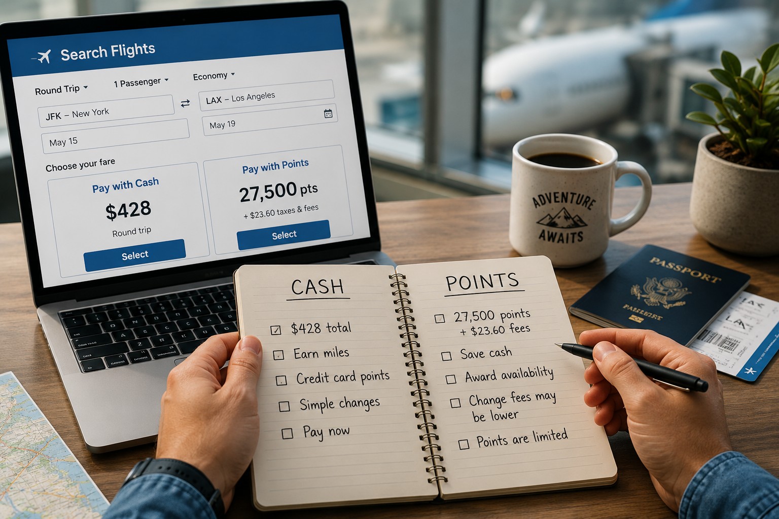 When It Makes Sense to Pay Cash vs. Use Points for Flights